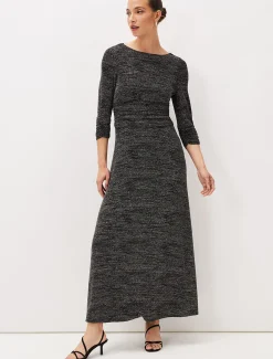 Dresses^Phase Eight Addyson Sparkle Maxi Dress Black/Multi