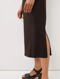 Dresses^Phase Eight Adelyn One Shoulder Maxi Dress Chocolate