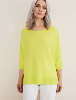 Knitwear^Phase Eight Adriana Stepped Hem Knit Lime