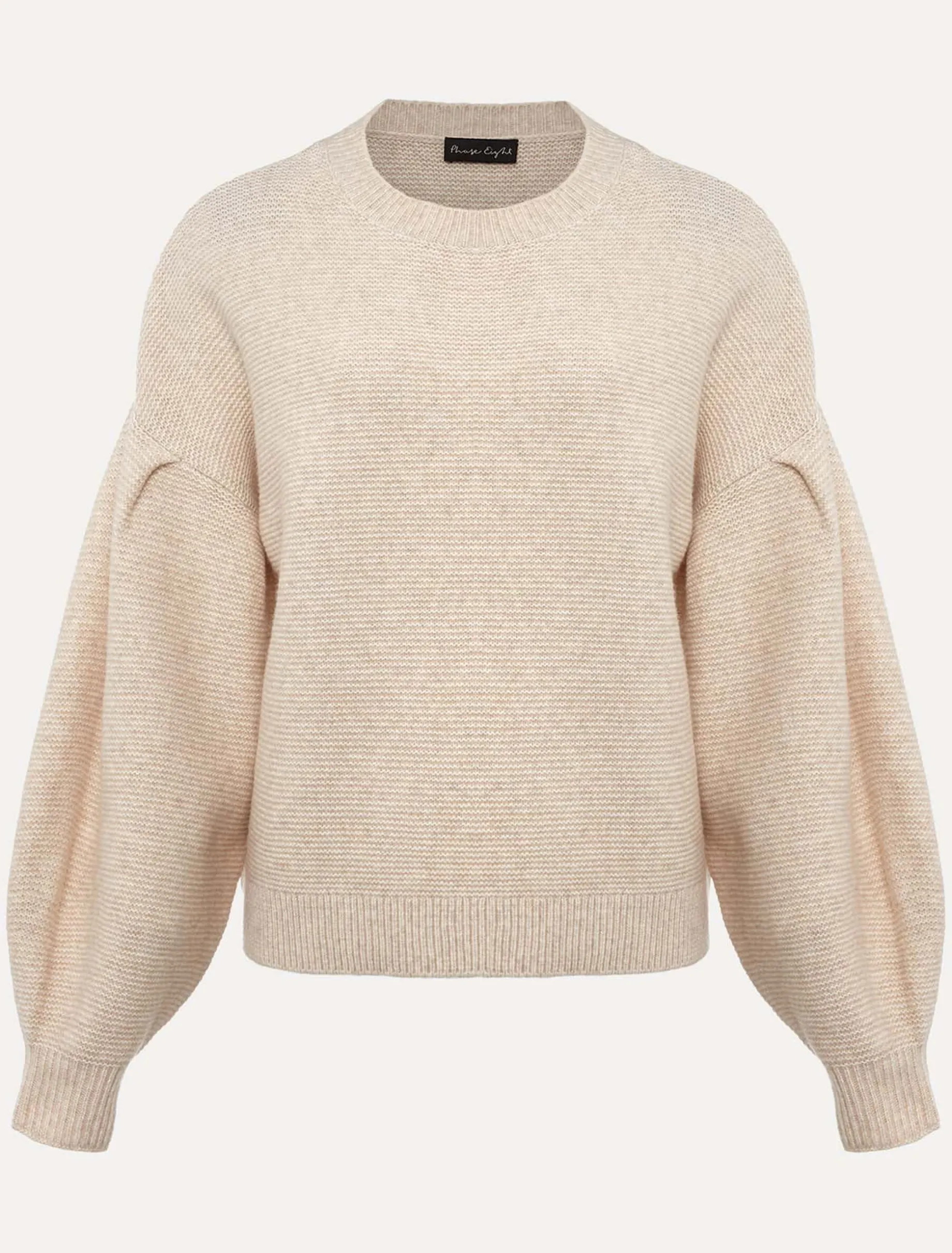 Knitwear^Phase Eight Afia Bell Sleeve Knitted Jumper Oatmeal