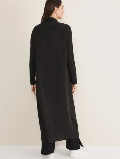 Knitwear^Phase Eight Alexa Maxi Cardigan Charcoal