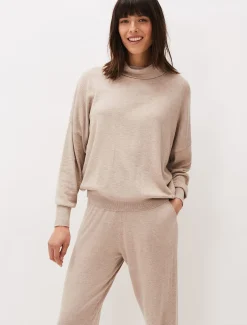 Knitwear^Phase Eight Alice Funnel Neck Co-Ord Jumper Mocha