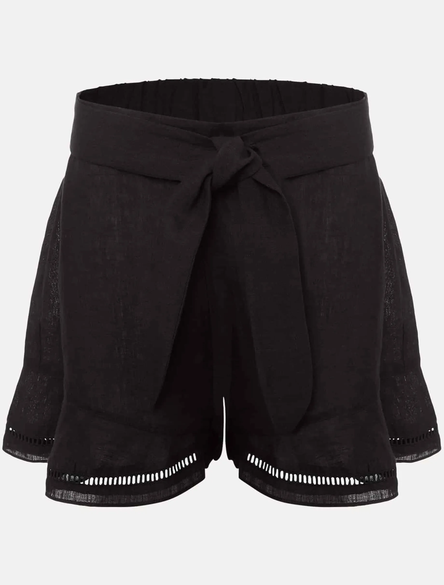 Trousers & Shorts^Phase Eight Allora Cut-Out Hem Shorts Co-Ord Black