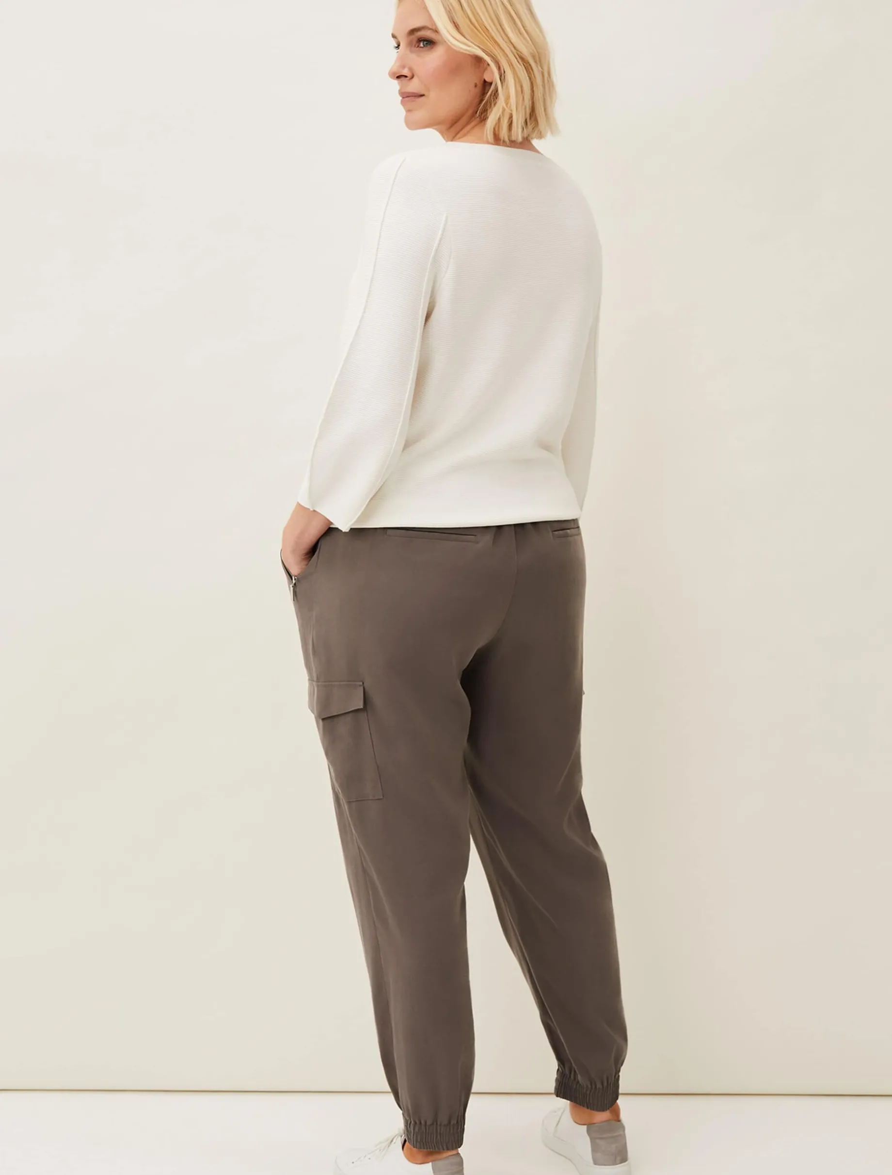 Trousers & Shorts^Phase Eight Alora Soft Cargo Jogger Grey