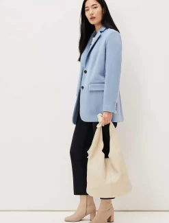 Coats^Phase Eight Amara Wool Coat Steel Blue