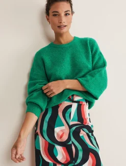 Knitwear^Phase Eight Amiah Mohair Knitted Jumper Bright Green