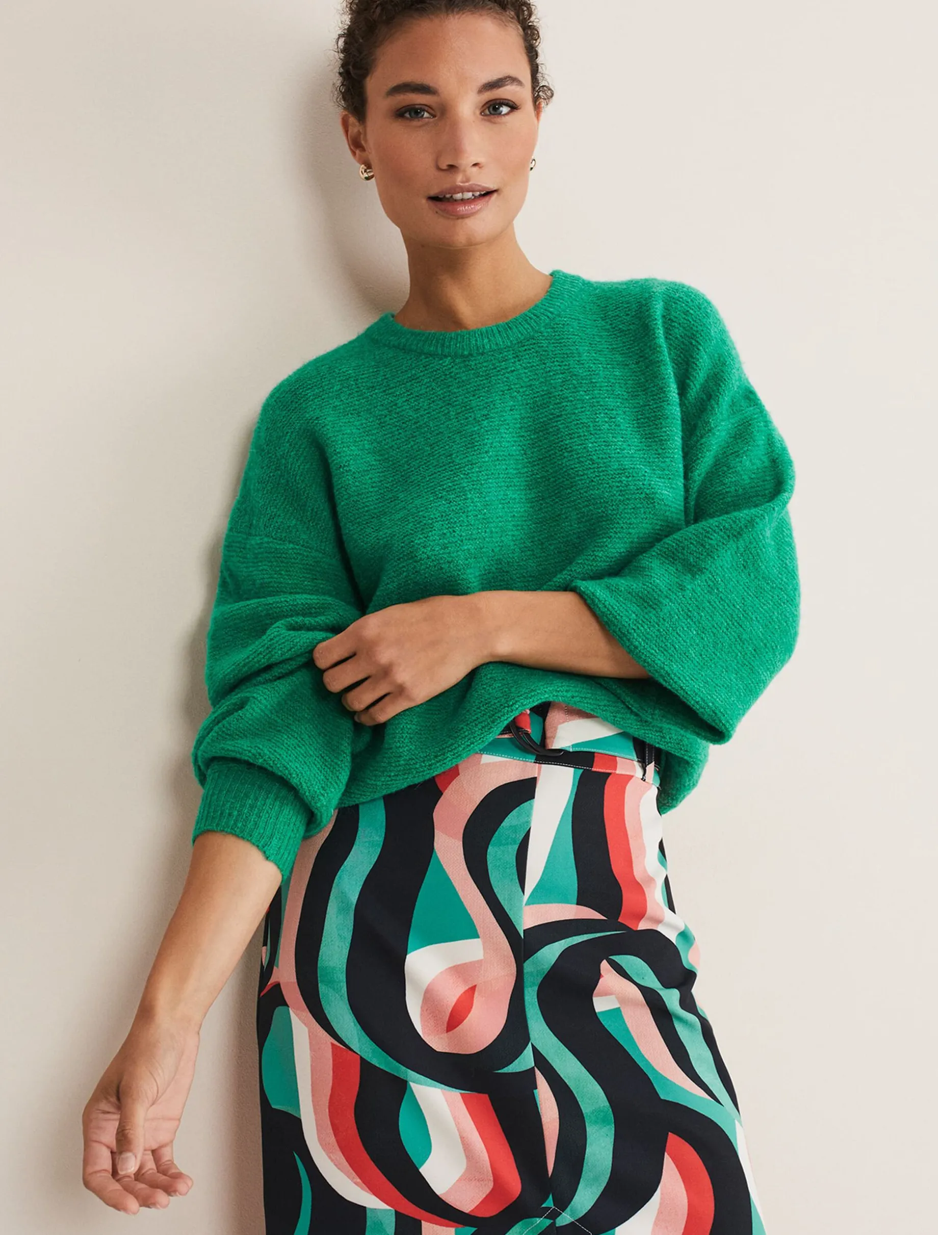 Knitwear^Phase Eight Amiah Mohair Knitted Jumper Bright Green