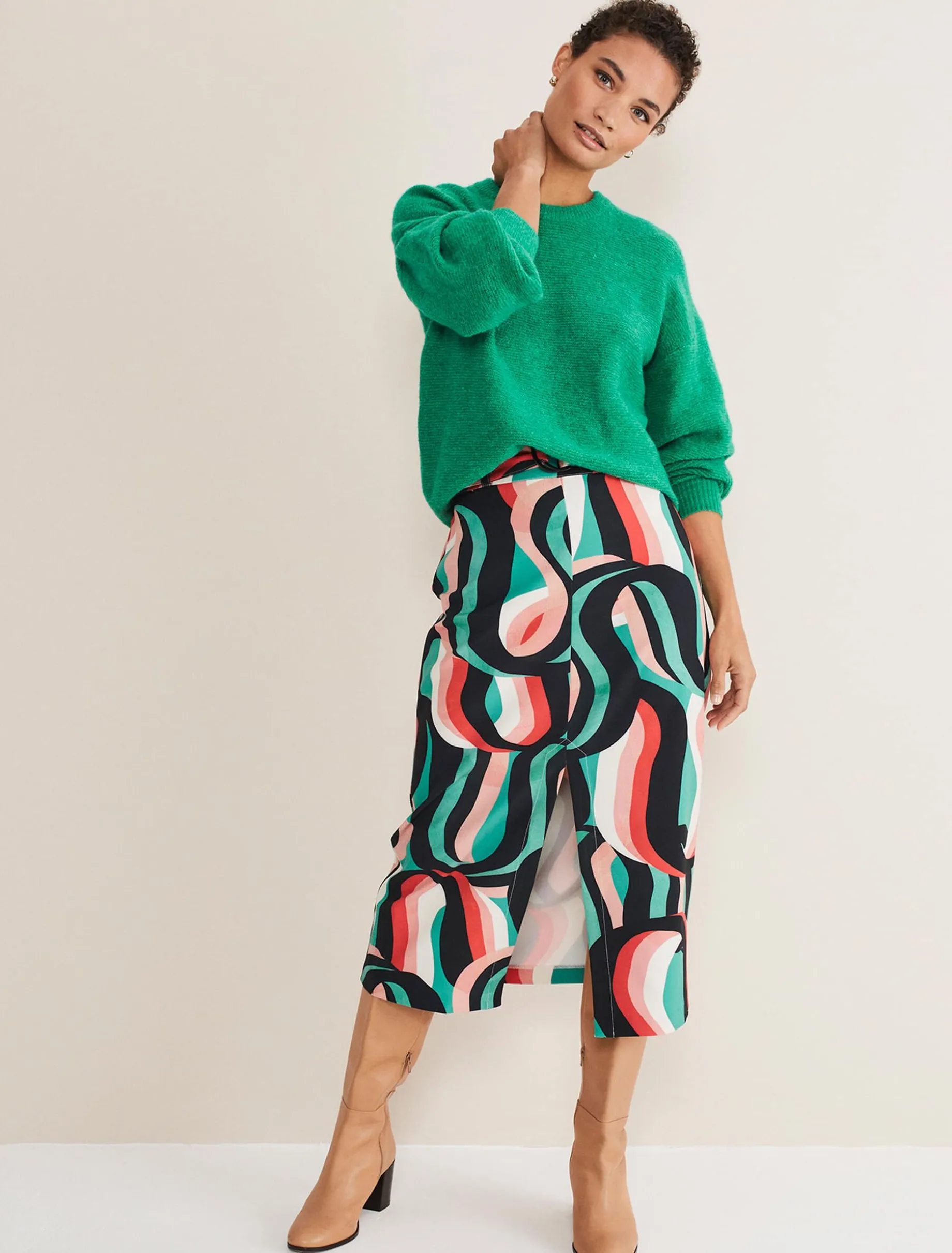 Knitwear^Phase Eight Amiah Mohair Knitted Jumper Bright Green