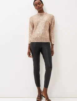 Trousers & Shorts^Phase Eight Amina Faux Leather Jegging Black