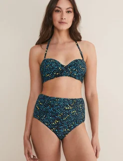 Swimwear^Phase Eight Animal Bikini Top Blue Multi