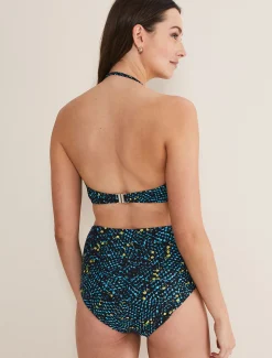 Swimwear^Phase Eight Animal Bikini Top Blue Multi