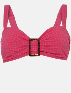 Swimwear^Phase Eight Annabelle Textured Bikini Top Hot Pink