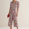 Dresses^Phase Eight Astrid Cropped Wide Leg Jumpsuit Ivory/Multi