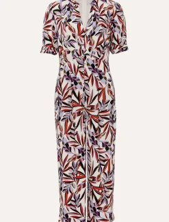 Dresses^Phase Eight Astrid Cropped Wide Leg Jumpsuit Ivory/Multi