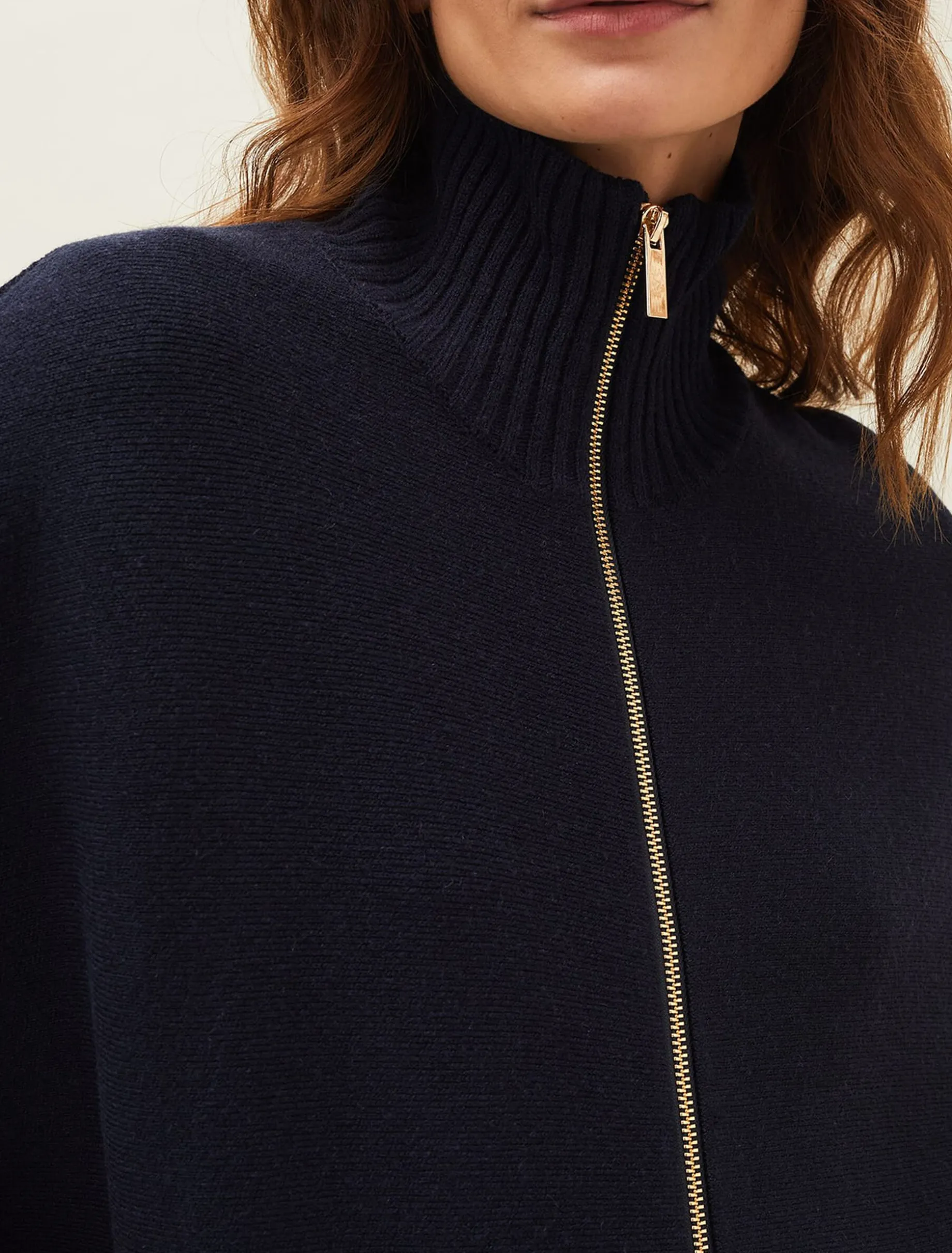 Coats^Phase Eight Avan Double Ended Zip Cape Navy