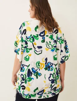 Tops & T-Shirts^Phase Eight Avery Abstract Print Top Ivory Multi