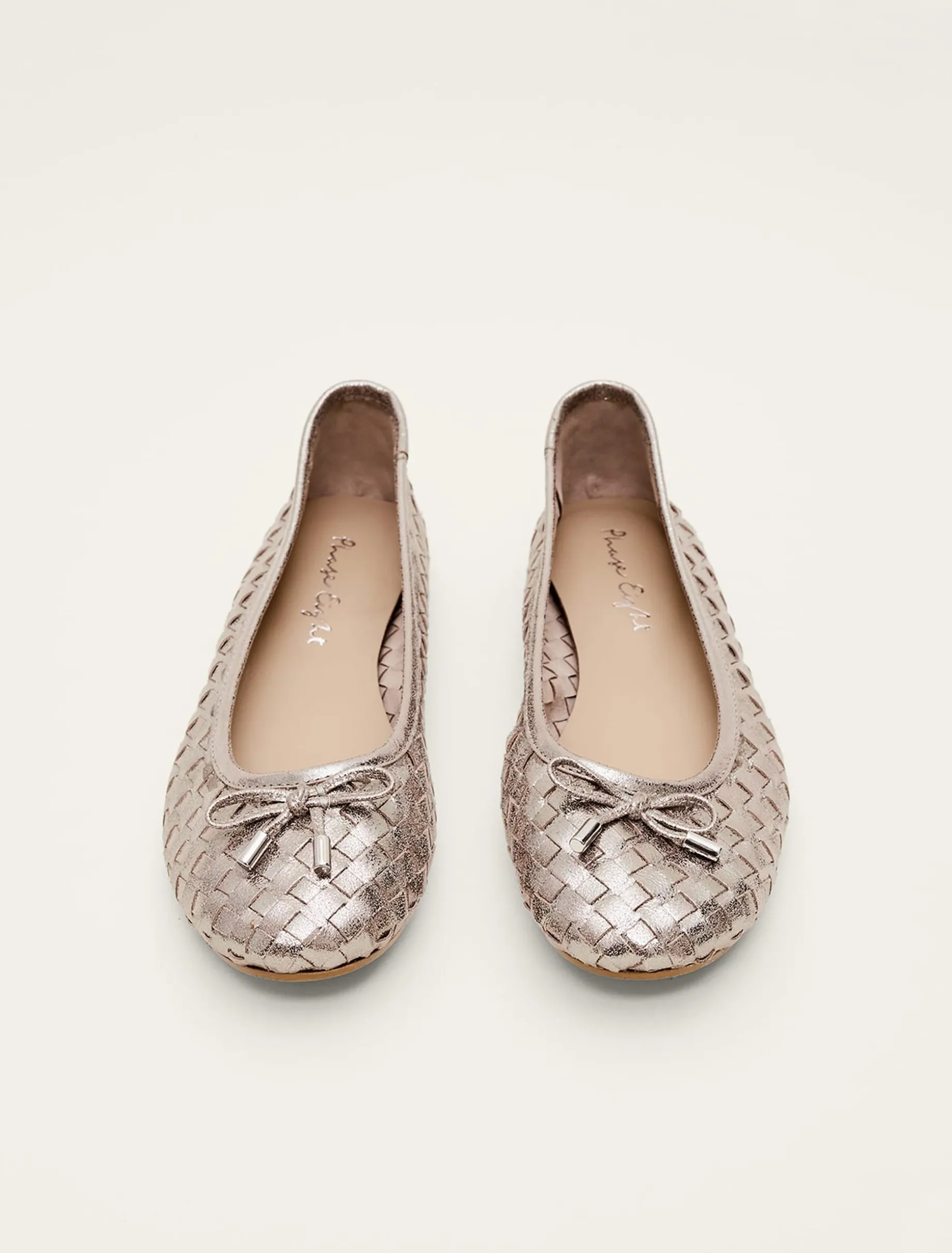 Flats^Phase Eight Ballet Pump Metallic