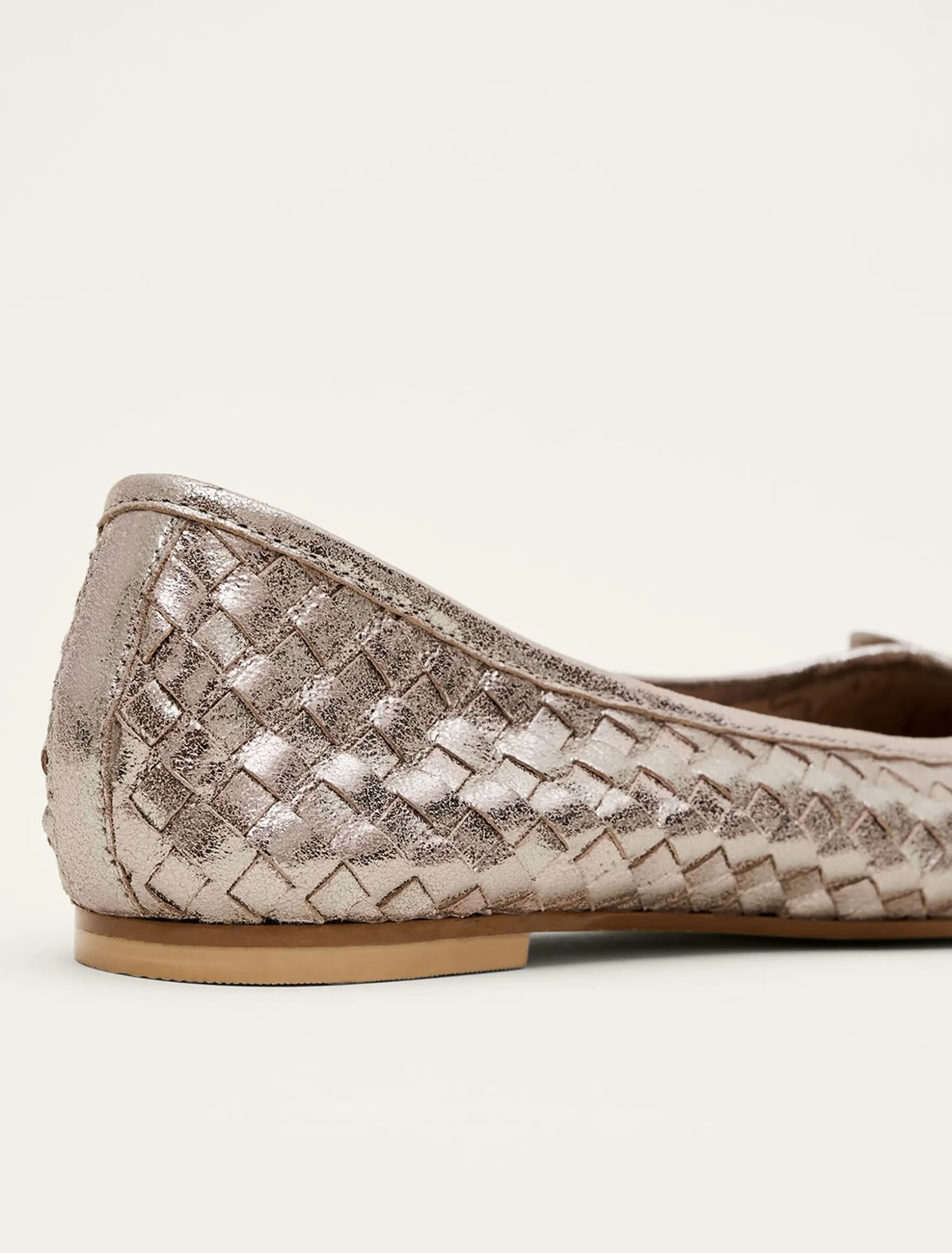 Flats^Phase Eight Ballet Pump Metallic