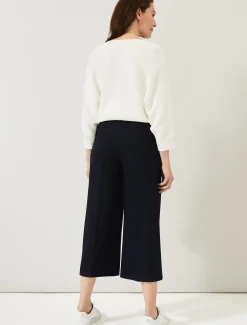 Trousers & Shorts^Phase Eight Beatrix Double Button Culotte Navy