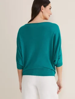 Knitwear^Phase Eight Becca Batwing Fine Knit Bright Green