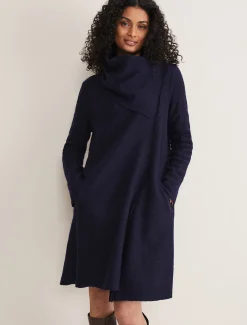 Coats^Phase Eight Bellona Knit Coat Navy