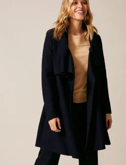 Coats^Phase Eight Bellona Knit Coat Navy