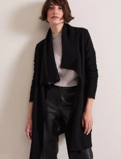 Coats^Phase Eight Bellona Knit Coat Black