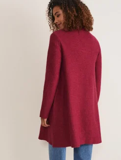 Coats^Phase Eight Bellona Knit Coat Raspberry