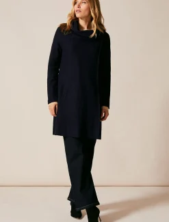 Coats^Phase Eight Bellona Knit Coat Navy