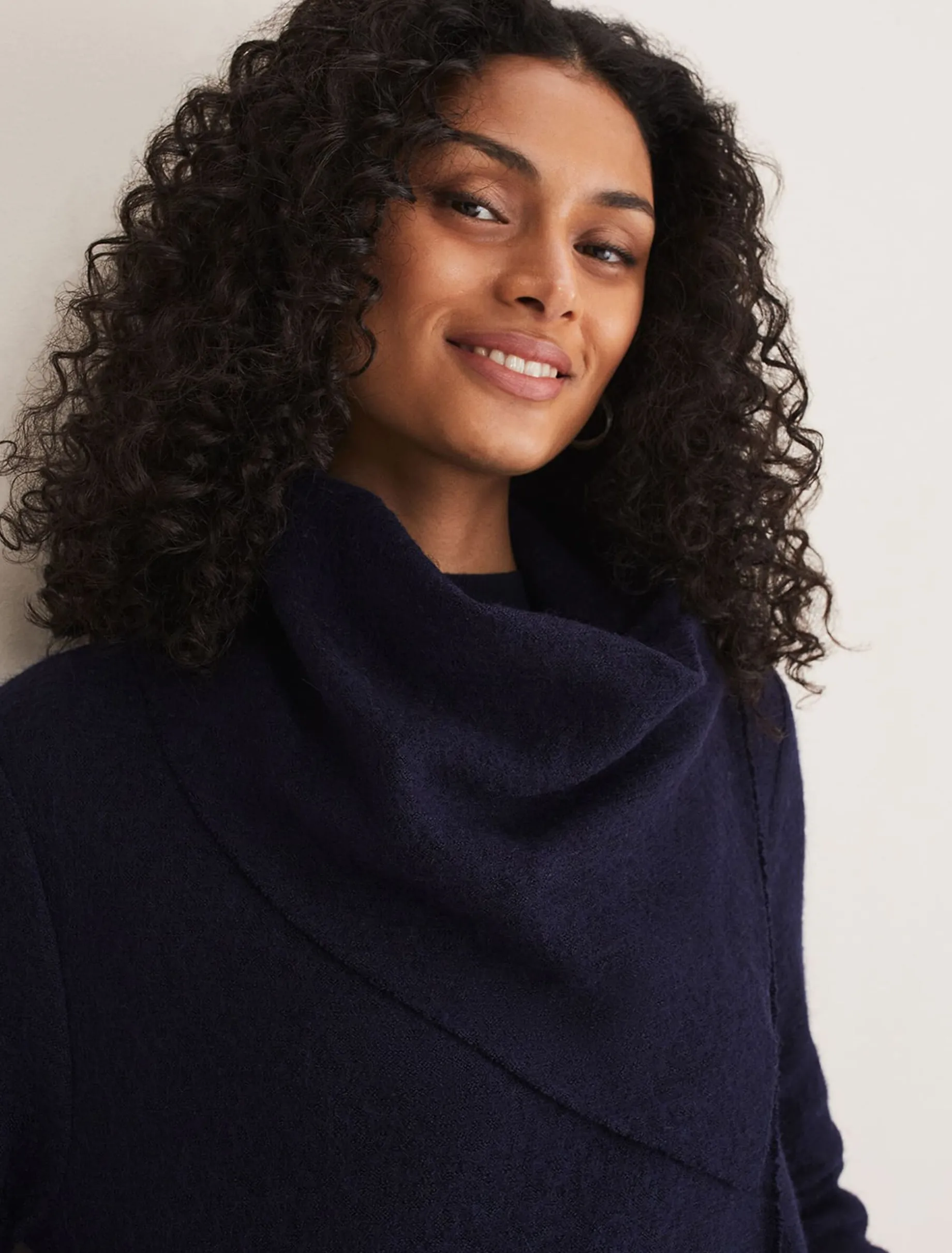 Coats^Phase Eight Bellona Knit Coat Navy