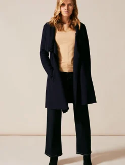 Coats^Phase Eight Bellona Knit Coat Navy