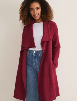 Coats^Phase Eight Bellona Knit Coat Raspberry