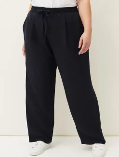 Trousers & Shorts^Phase Eight Bethany Linen Trousers Navy