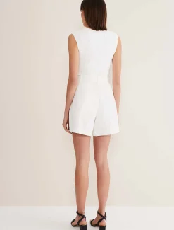 Trousers & Shorts^Phase Eight Bianca Short Coord Ivory