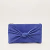 Bags^Phase Eight Blue Suede Clutch Bag Foxglove Blue