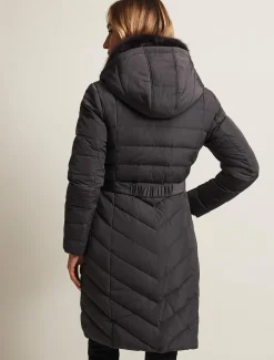 Coats^Phase Eight Bobbie Midi Puffer Charcoal