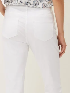 Trousers & Shorts^Phase Eight Bobbie Skinny Button Hem Jean White
