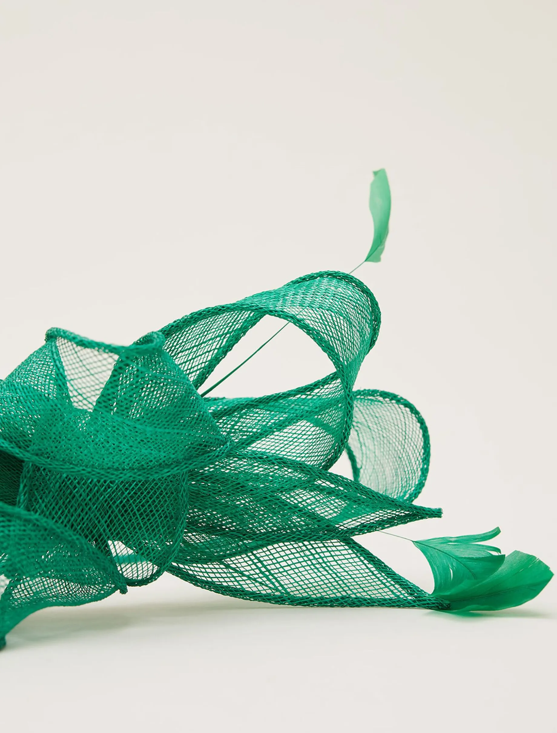 Fascinators & Hats^Phase Eight Bow And Feather Headband Grass Green