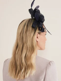 Fascinators & Hats^Phase Eight Bow Headband Navy