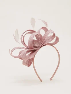 Fascinators & Hats^Phase Eight Bow Headband Antique Rose