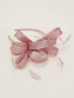 Fascinators & Hats^Phase Eight Bow Headband Antique Rose