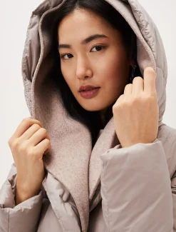 Coats^Phase Eight Brae Belted Puffer Knit Coat Mink