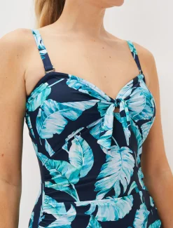 Swimwear^Phase Eight Britney Palm Print Swimsuit Multi-Coloured