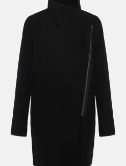 Coats^Phase Eight Byanca Zip Knit Coat Black