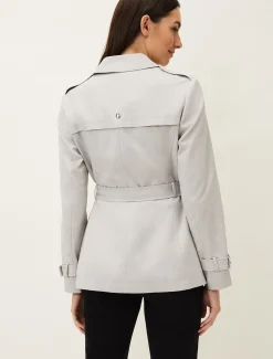 Coats^Phase Eight Cara Biker Coat Stone