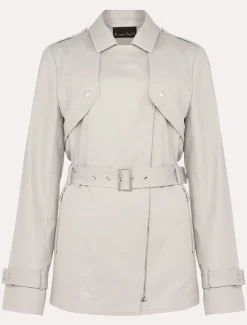 Coats^Phase Eight Cara Biker Coat Stone