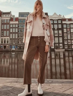 Coats^Phase Eight Carla Checked Shacket Pink/Cream