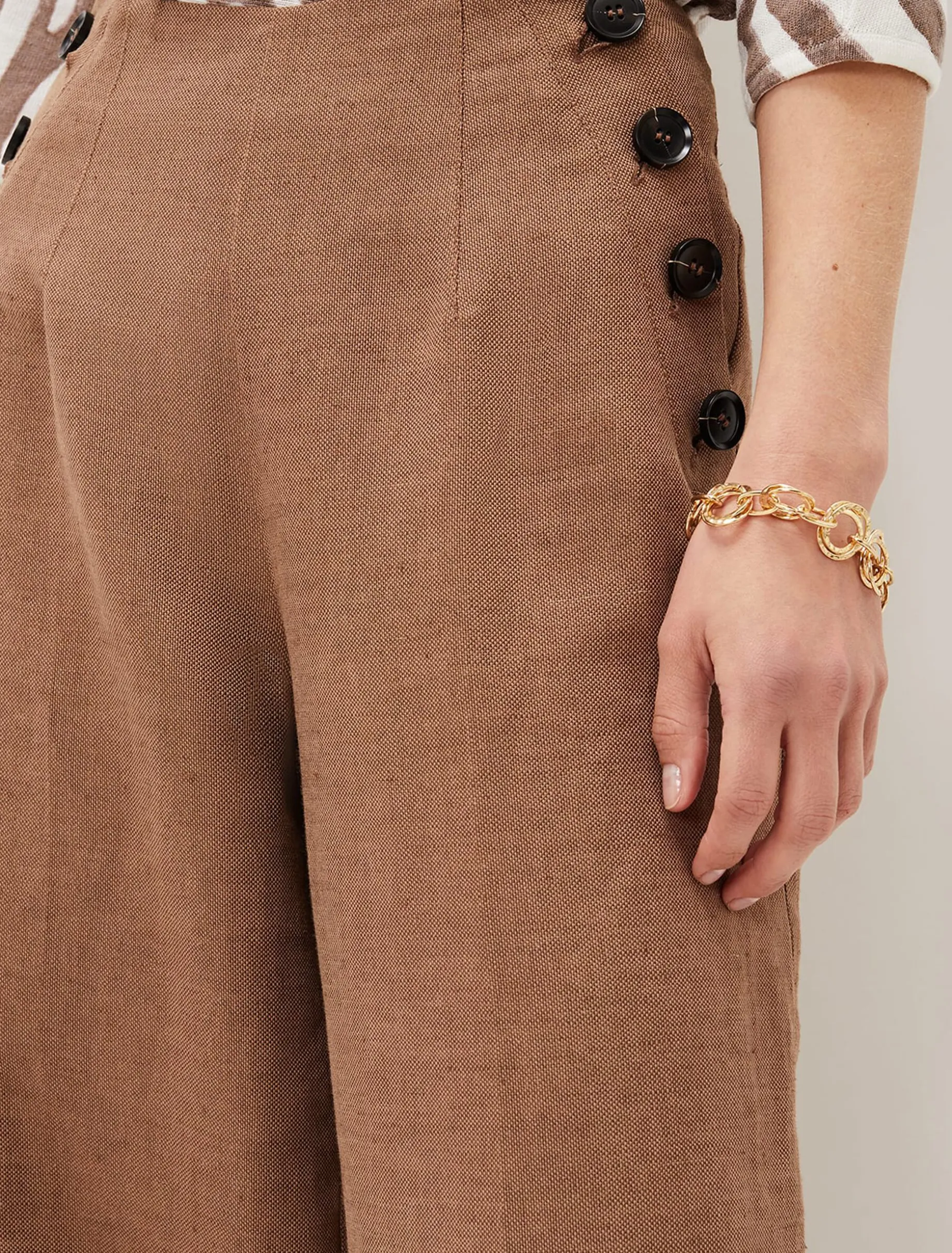 Trousers & Shorts^Phase Eight Cassandra Linen Trouser Brown