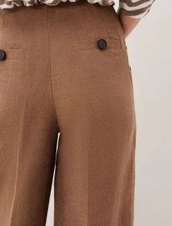 Trousers & Shorts^Phase Eight Cassandra Linen Trouser Brown