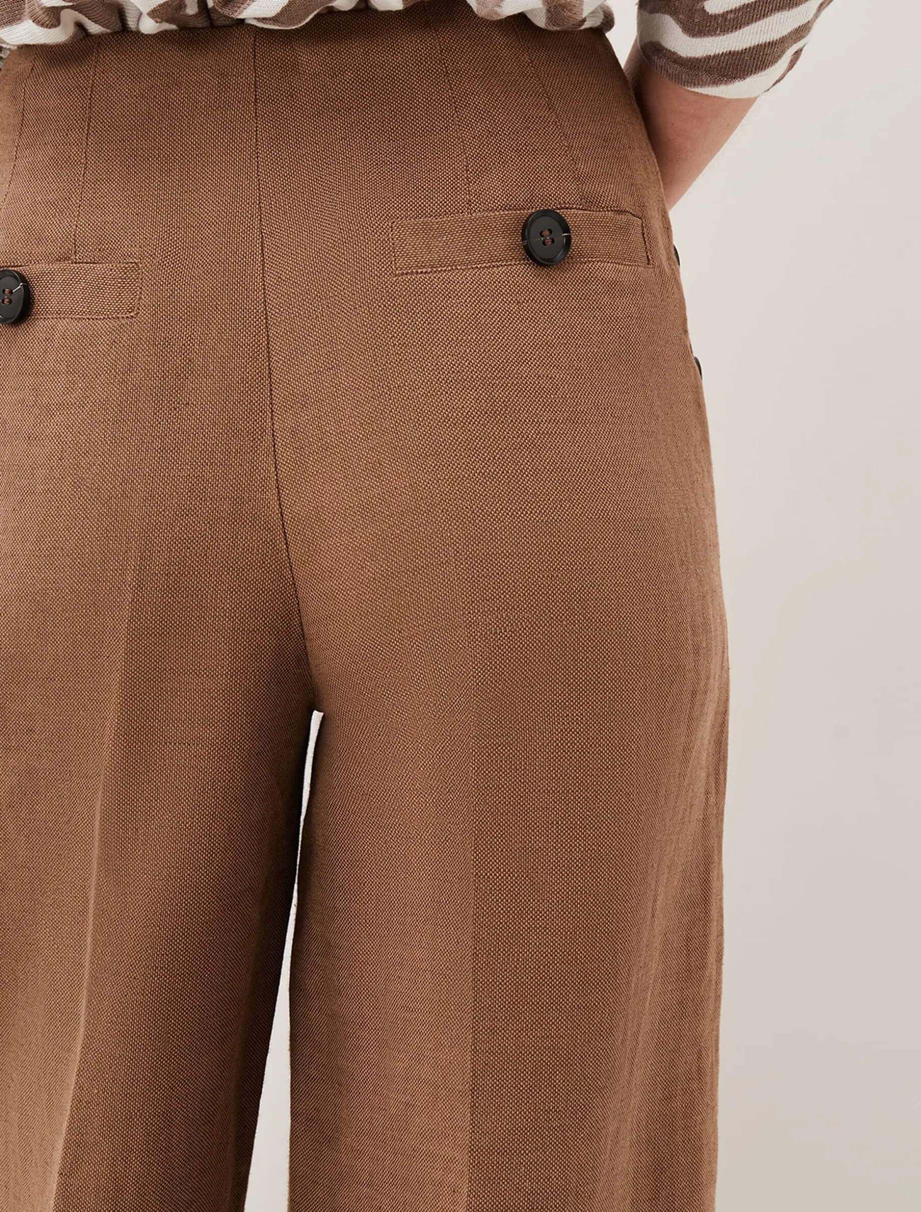 Trousers & Shorts^Phase Eight Cassandra Linen Trouser Brown